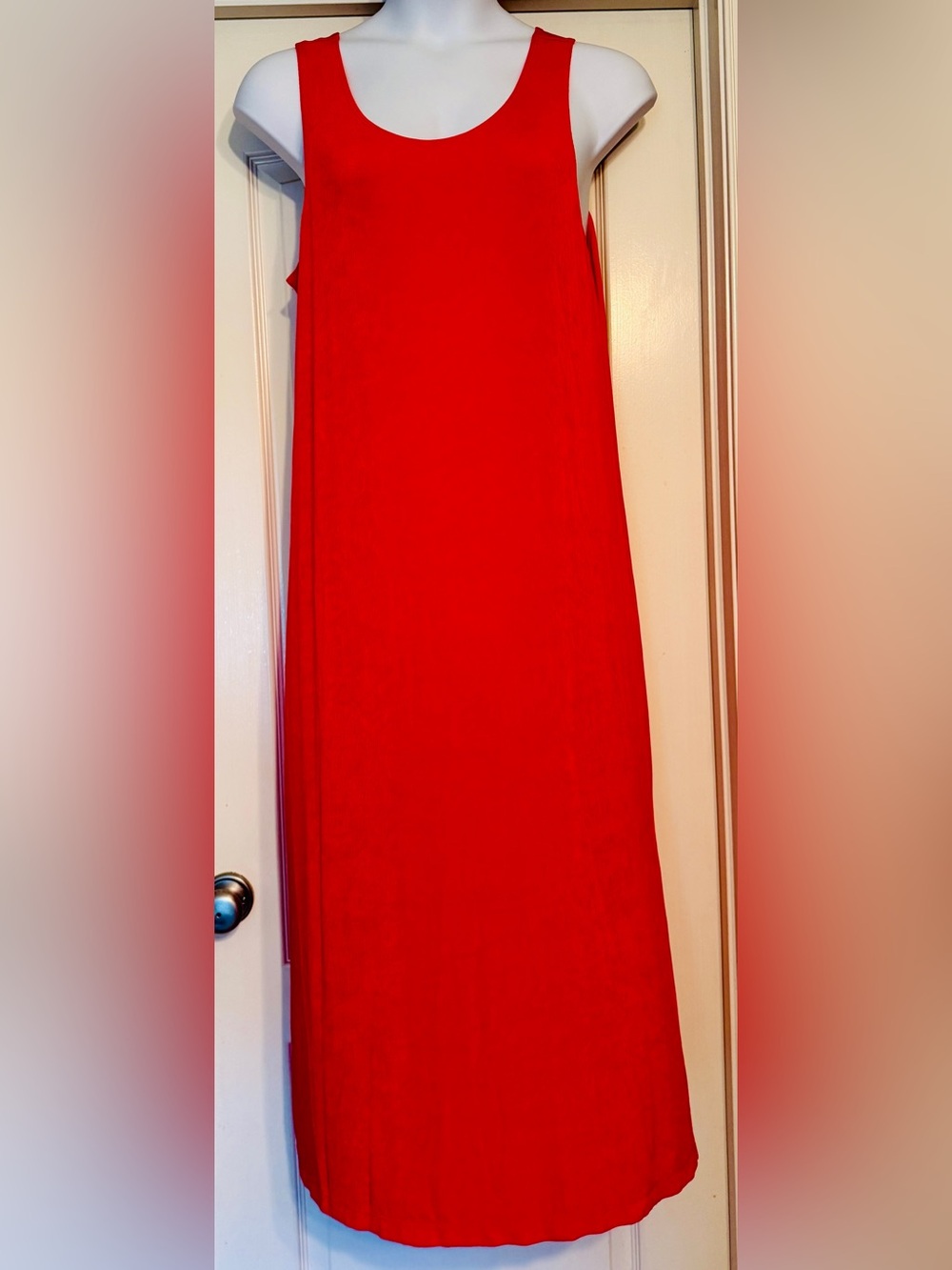 Sleeveless Orange Maxi Dress- Effortless Everyday Style
